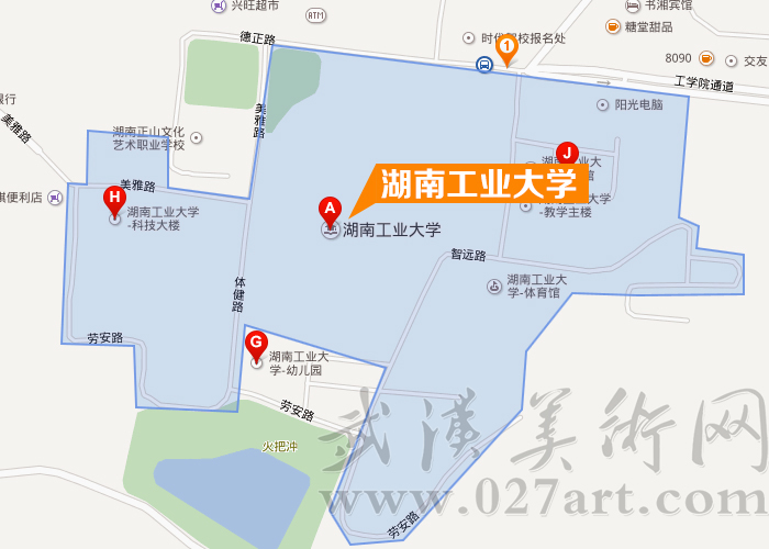 湖南工业大学地图